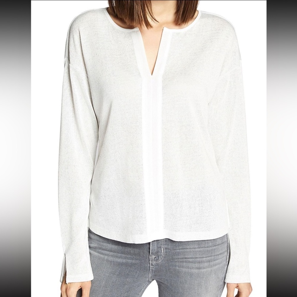 Sanctuary White Long Sleeve Blouse